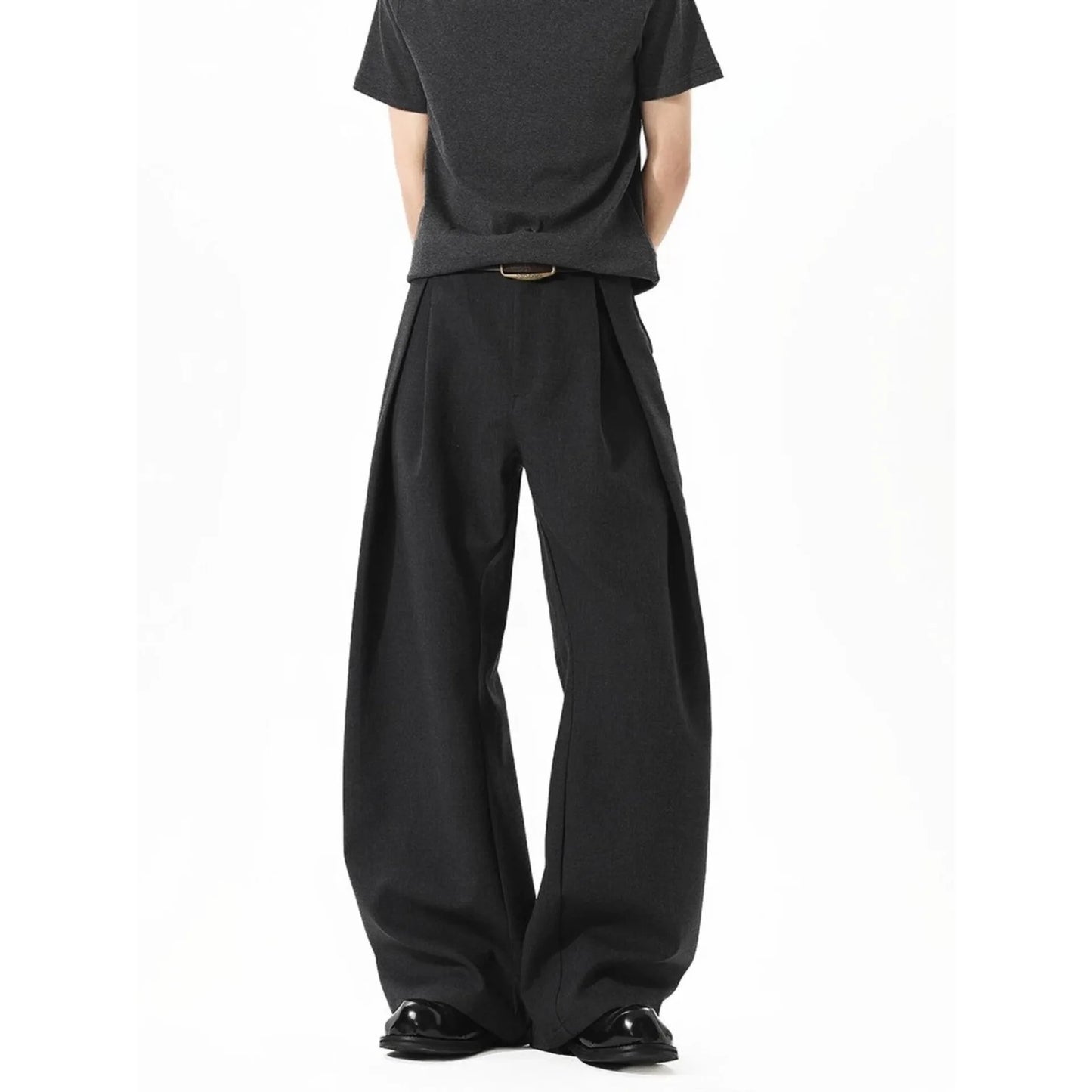 Men's Formal Trousers 2025 Korean Version New Wide Leg West Pants Legs Casual Pants Cleanfit Style Autumn Clothes Pants for Man