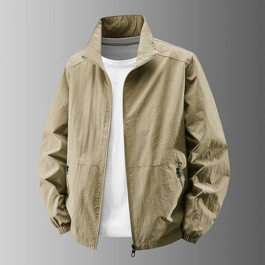 Autumn Casual Stand Collar Bomber Jackets For Man Solid Color Oversized Outdoor Jacket Streetwear Motorcycle Jaqueta Masculina