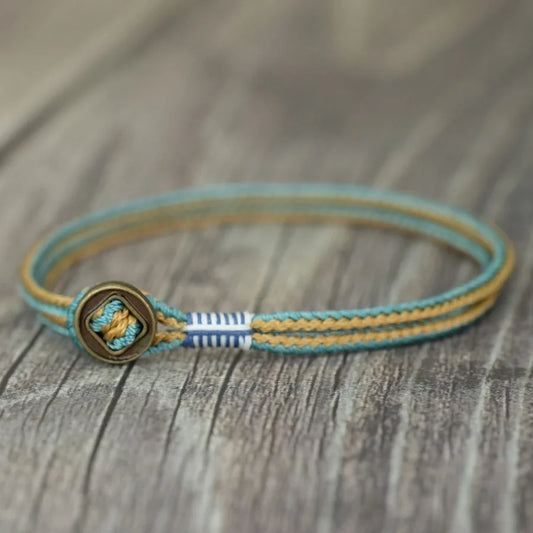 Noter Ethnic Rope Bracelet Man Grade A 3mm Thin String Charm Braslet Leisure Versatile Accessories Retro Lucky Thread Braclet