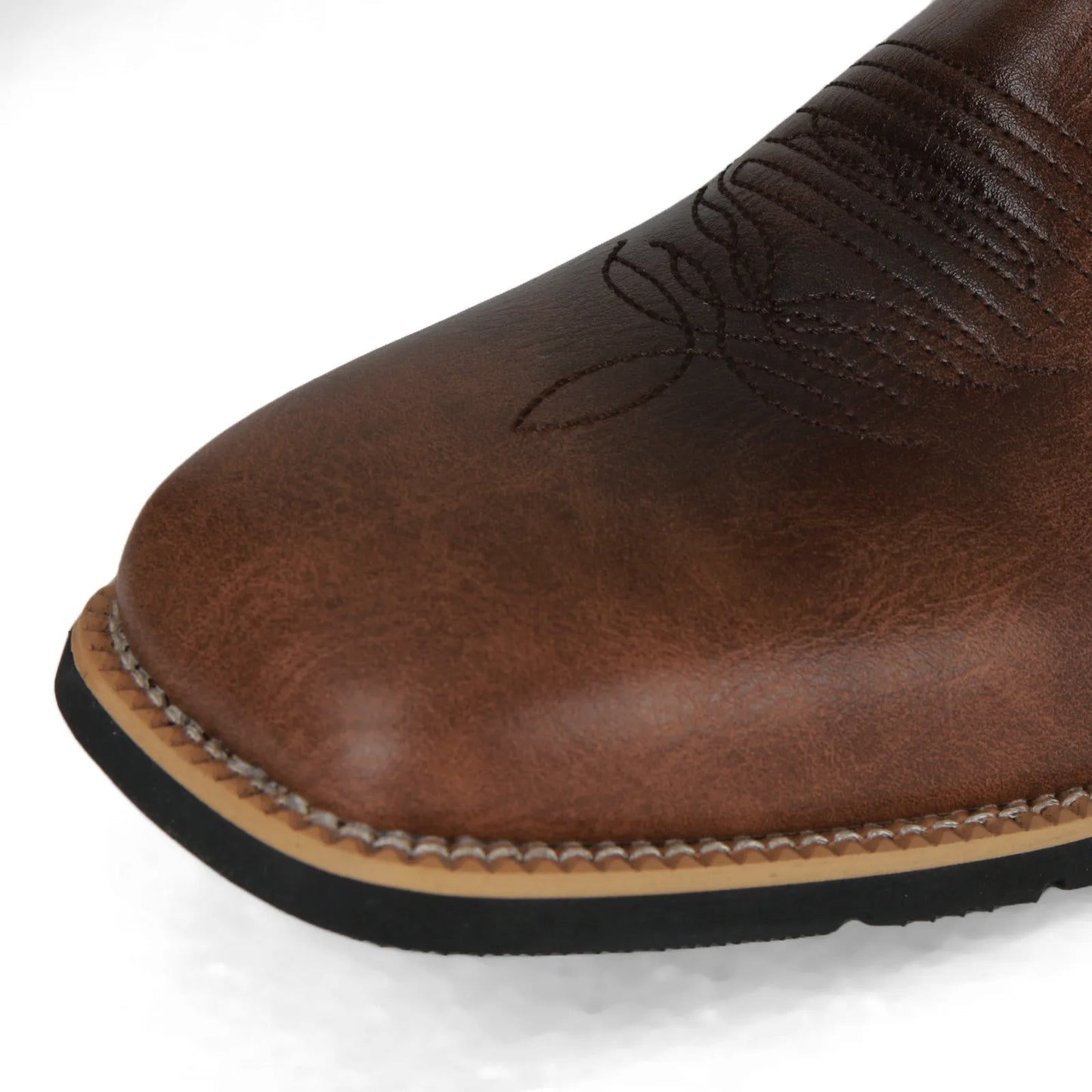 Handmade Men Cowboy Boots Embroidery Western Boots Pointed-toe Mid-calf Male Boots New Slip on Men Riding Boots Zapatos Hombre