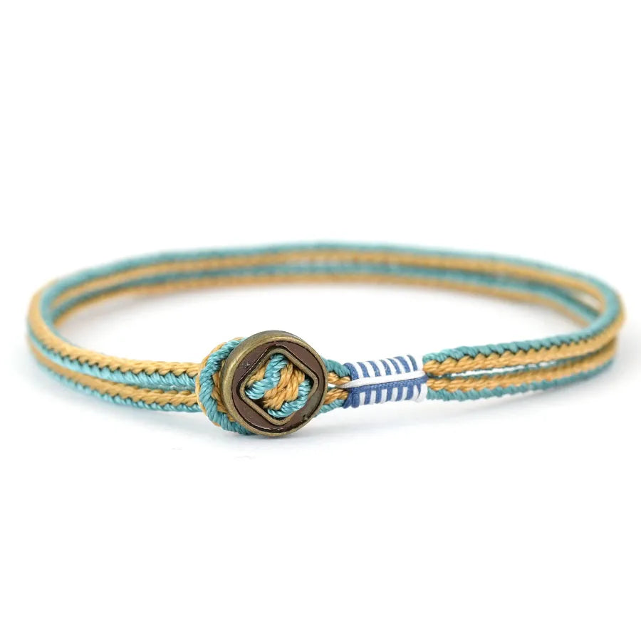 Noter Ethnic Rope Bracelet Man Grade A 3mm Thin String Charm Braslet Leisure Versatile Accessories Retro Lucky Thread Braclet