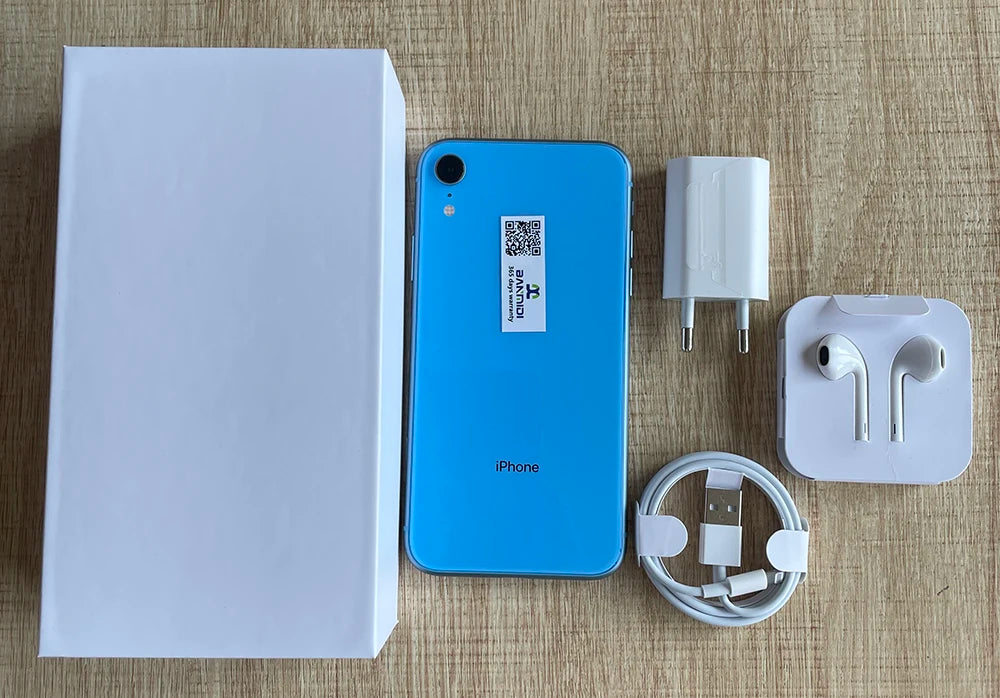 Apple iPhone XR 3G 4G LTE Mobile Cell Phone Original Unlocked Face ID 6.1" Retina 3GB RAM 64GB/128GB ROM 12MP IOS CellPhone