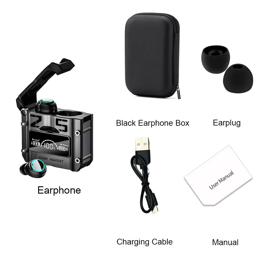TWS M25 Bluetooth 5.3 Earphones Noise Canceling Earbuds Wireless Headphones HD Call Stereo Sports Headsets With Mic For Xiaomi