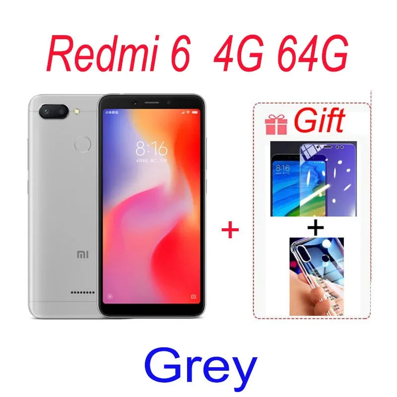 Original Xiaomi Redmi 7 4GB 64GB 6.81'' Mobile Phones Global ROM Google Play Android 4000 mAh Smartphone Fingerprint Free Gift