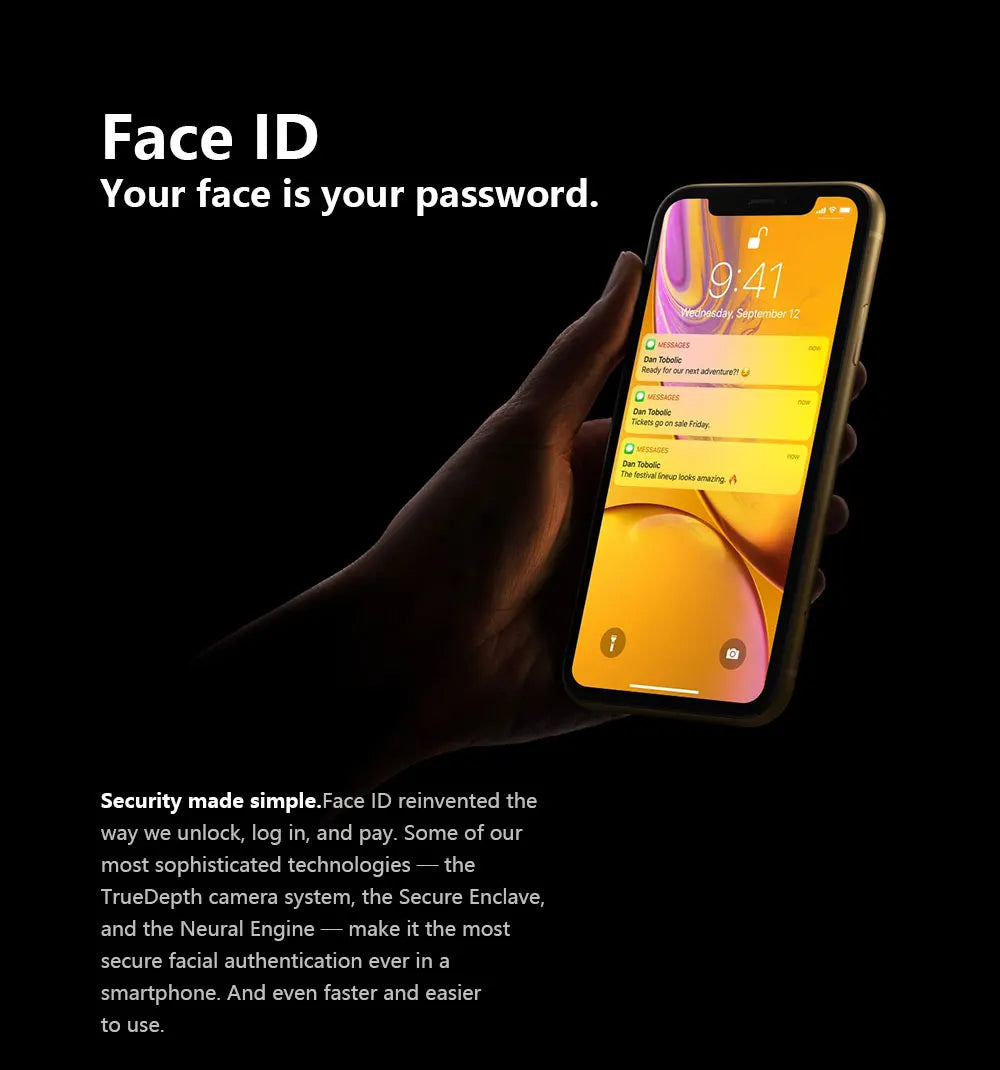 Apple iPhone XR 3G 4G LTE Mobile Cell Phone Original Unlocked Face ID 6.1" Retina 3GB RAM 64GB/128GB ROM 12MP IOS CellPhone