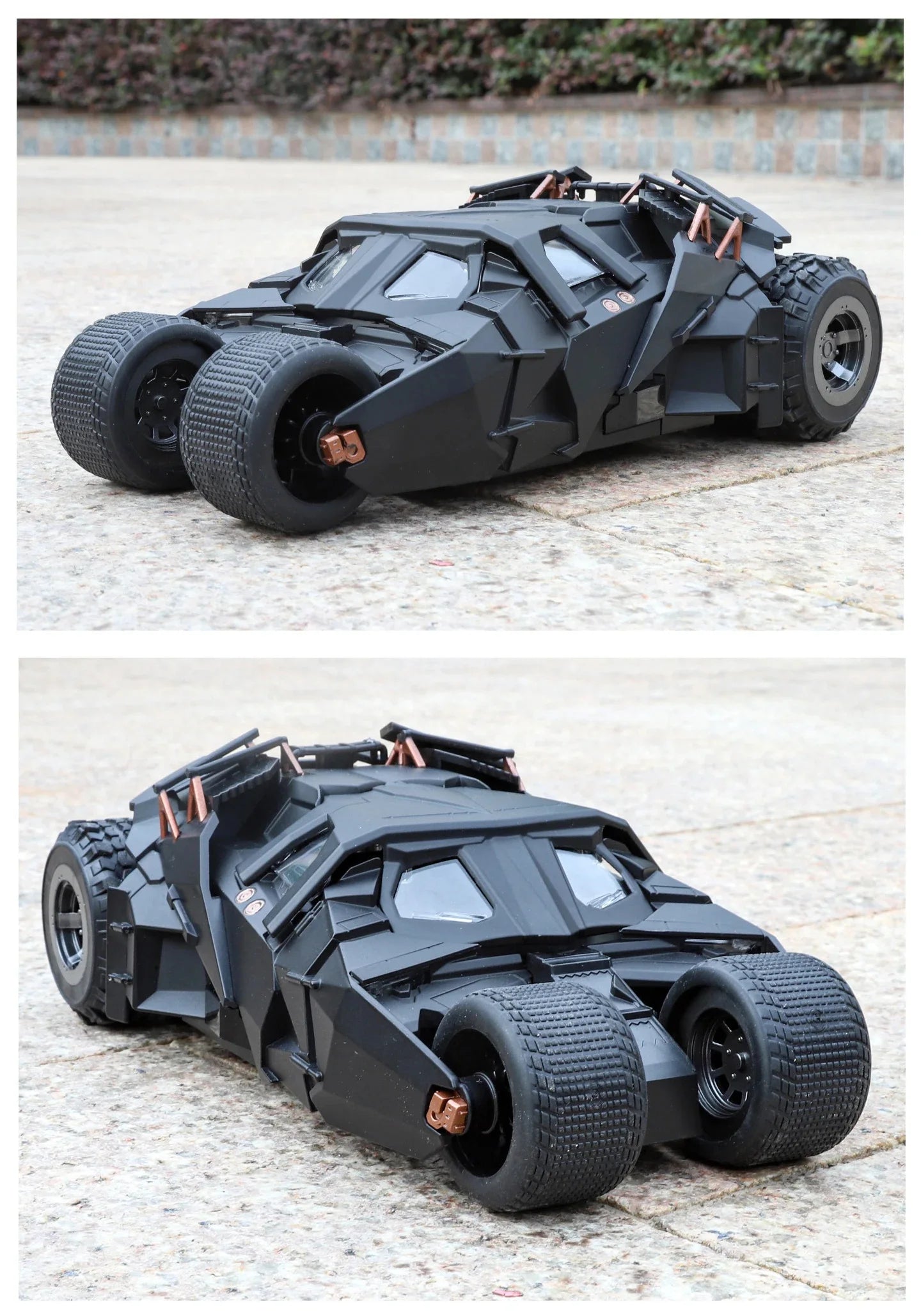 1/24 Classic Movie Car 2008 Batmobile Concept Bat Sports Car Model Metal Racing Car Vehicles Model Sound and Light Kids Toy Gift