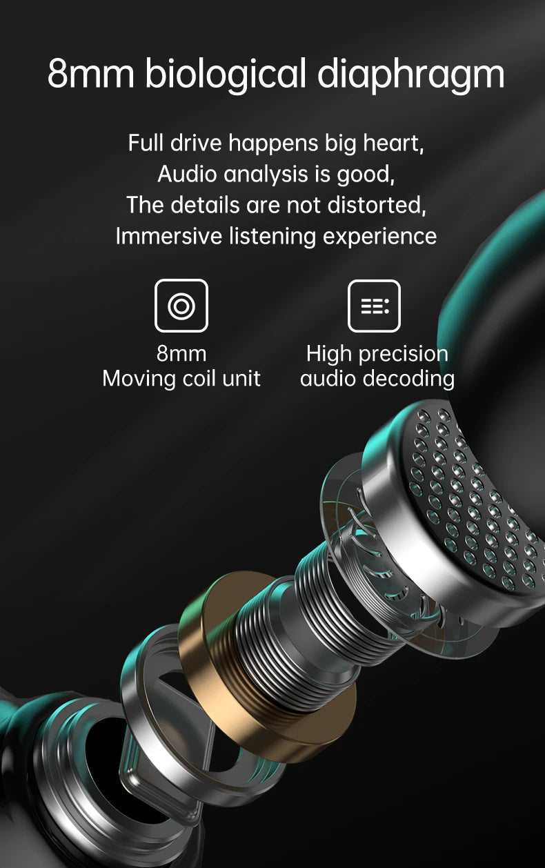 TWS M25 Bluetooth 5.3 Earphones Noise Canceling Earbuds Wireless Headphones HD Call Stereo Sports Headsets With Mic For Xiaomi