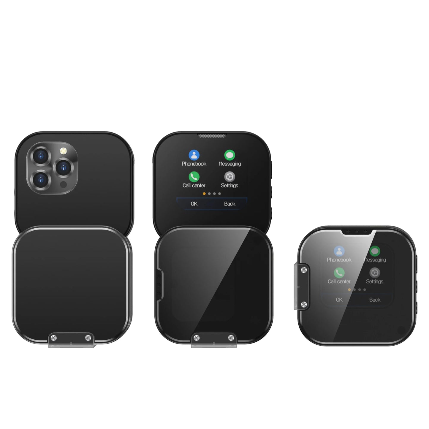 SERVO i19 Rotate Mini Mobile Phone 1.69" Touch Screen 2 SIM Standby Bluetooth Dialer Magic Voice FM Radio 2G GSM Small Cellphone