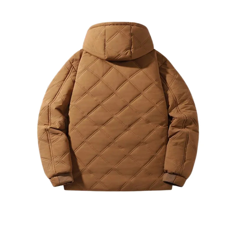 Winter Man Fleece Outdoor Casual Jacket Man Hooded Outwear Warm Jacket Man Multi Pocket Thicken Jacket Male Run Work Safari Coat