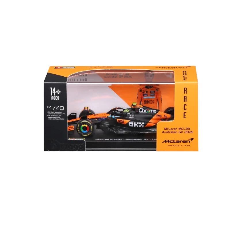 Bburago 1:43 F1 BWT Alpine Model With Helmet 2025 Alloy Miniature  Formula Racing Car Toy MCL39 W16 SF25 RB21 Japanese