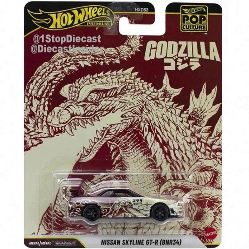 2025 Hot Wheels Entertainment Culture Series 1/64 Nissan Skyline Stranger Things BMW Lincoln Alloy Die-Cast Car Models Boy Gifts
