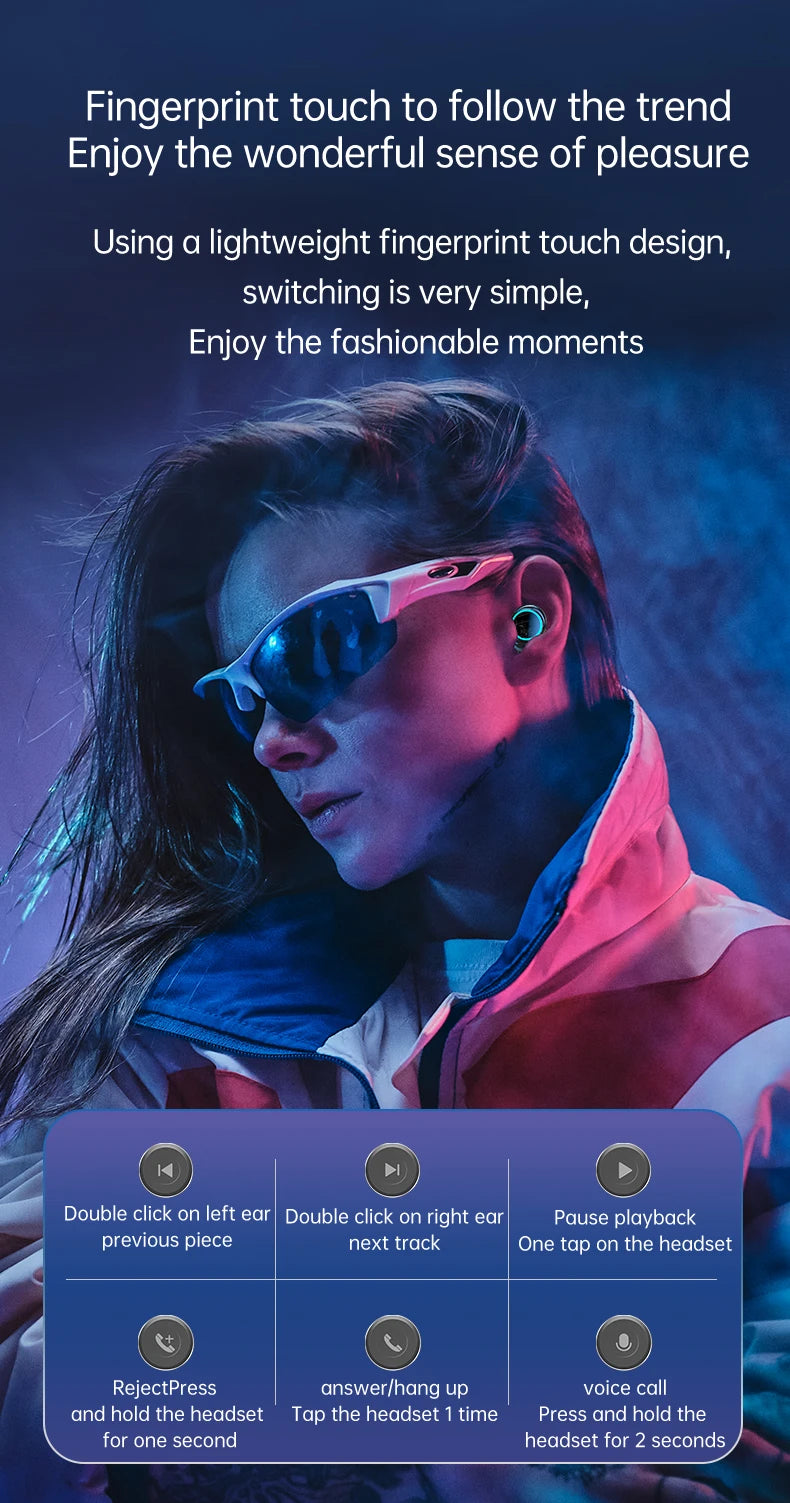 TWS M25 Bluetooth 5.3 Earphones Noise Canceling Earbuds Wireless Headphones HD Call Stereo Sports Headsets With Mic For Xiaomi