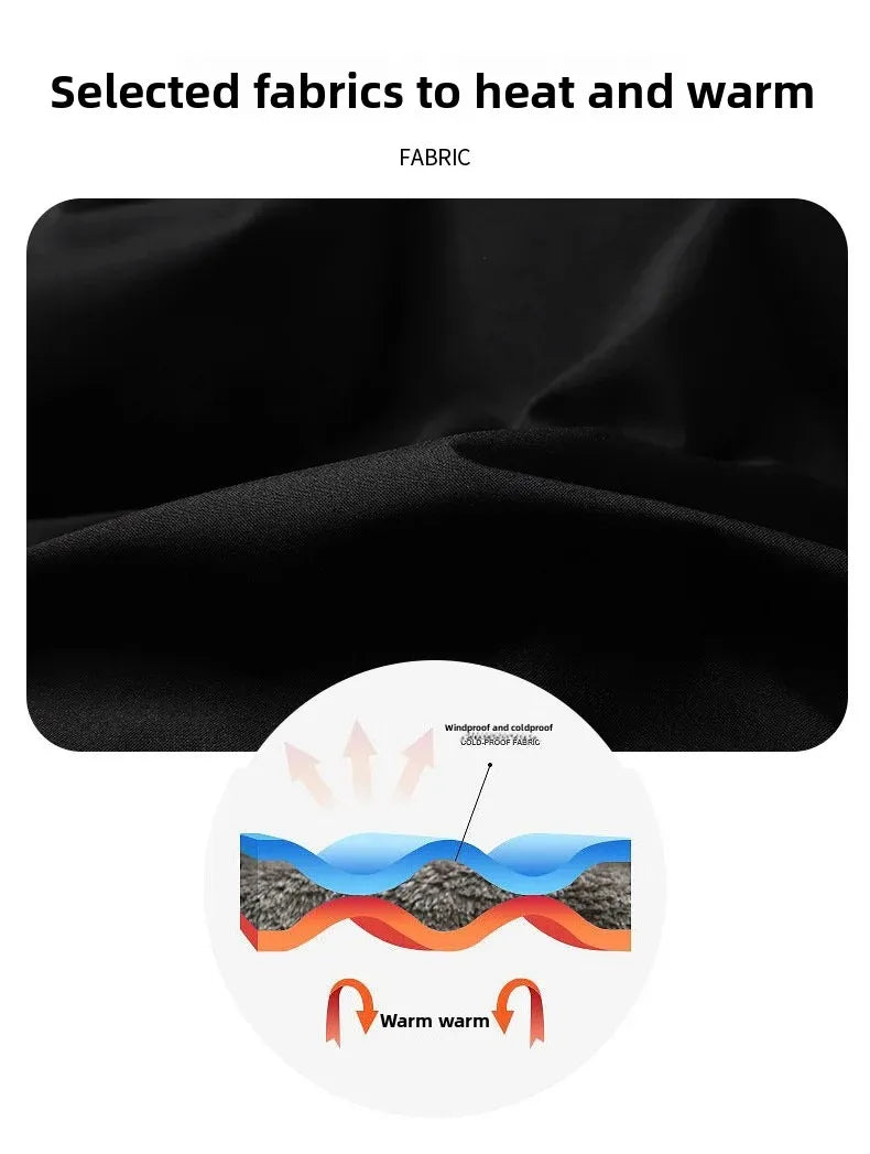 Double-Sided Wear Thickened Cotton Jacket for Men Women Stand Collar Warm Casual Loose Fit Winter Couple Windproof Bread Jacket