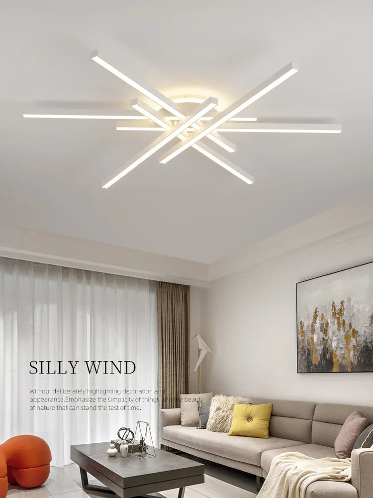2025 new ceiling lamp Nordic modern LED lamp living room dining room bedroom lights ceiling chandelier