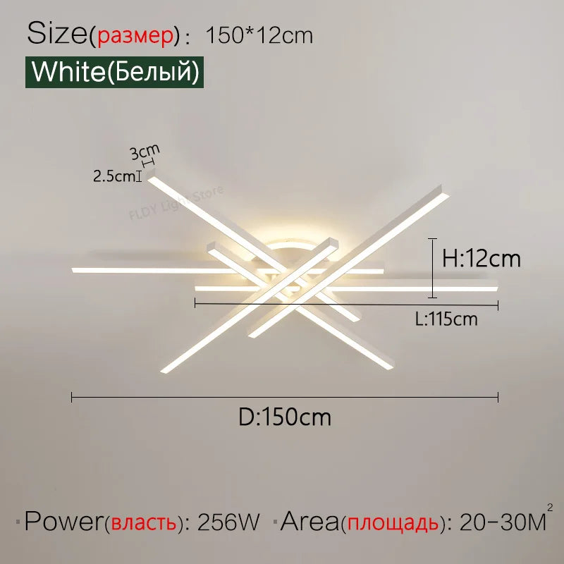 2025 new ceiling lamp Nordic modern LED lamp living room dining room bedroom lights ceiling chandelier