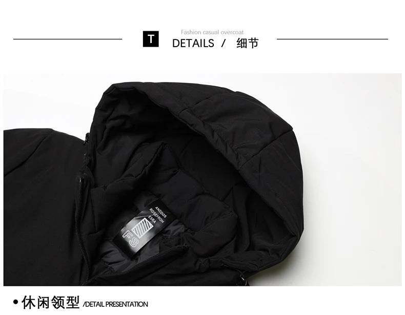 Men 2025 Winter Cotton-padded Coat Version of Japanese Down Padded Jacket Autumn Hooded Cotton-padded Jacket Men