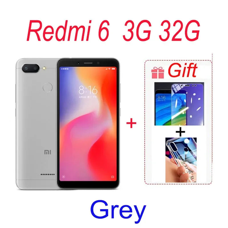 Original Xiaomi Redmi 7 4GB 64GB 6.81'' Mobile Phones Global ROM Google Play Android 4000 mAh Smartphone Fingerprint Free Gift
