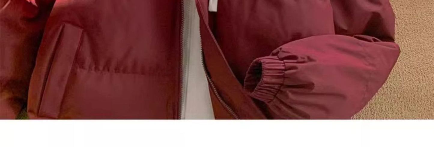 Winter New Fashion Splicing Hooded Fake Two-piece Design Sense Bread Clothes Women Y2K New Korean Version Thick Warm Coats