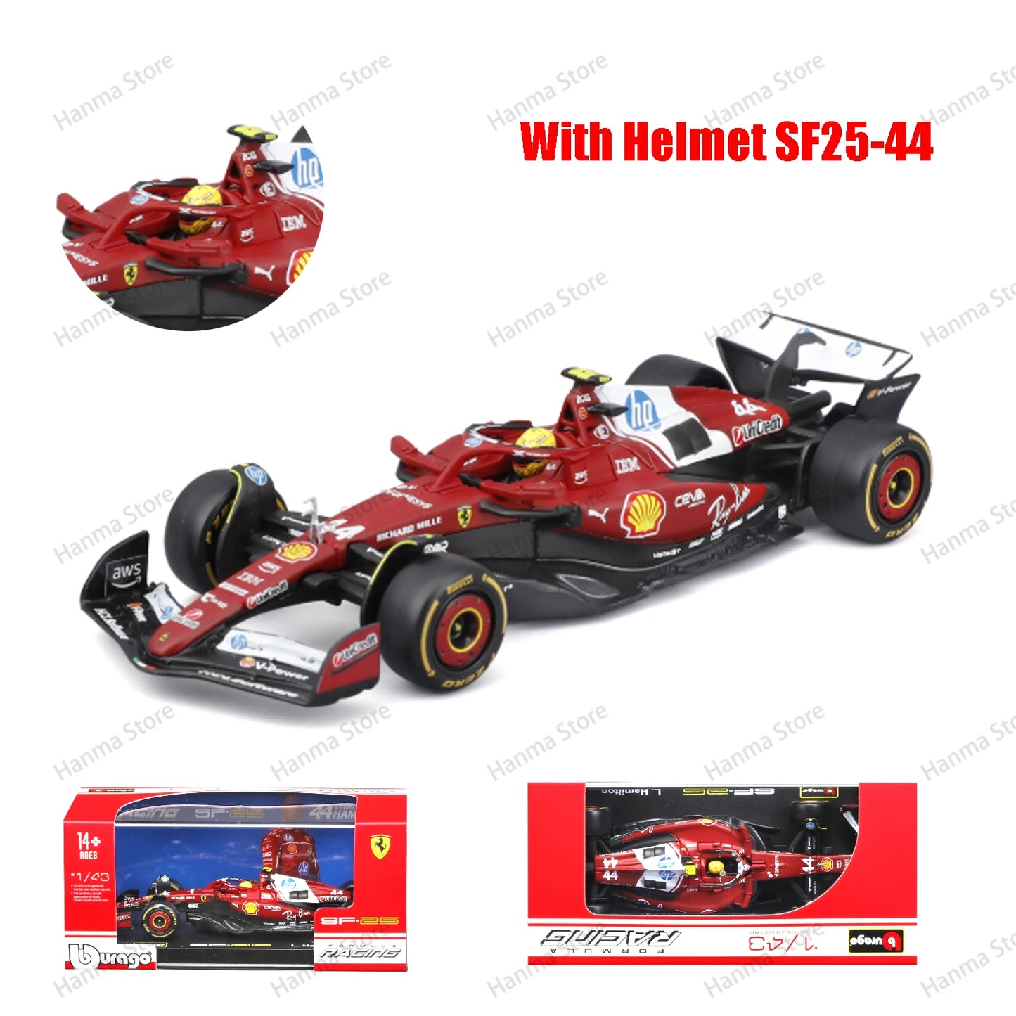 Bburago 1:43 F1 BWT Alpine Model With Helmet 2025 Alloy Miniature  Formula Racing Car Toy MCL39 W16 SF25 RB21 Japanese