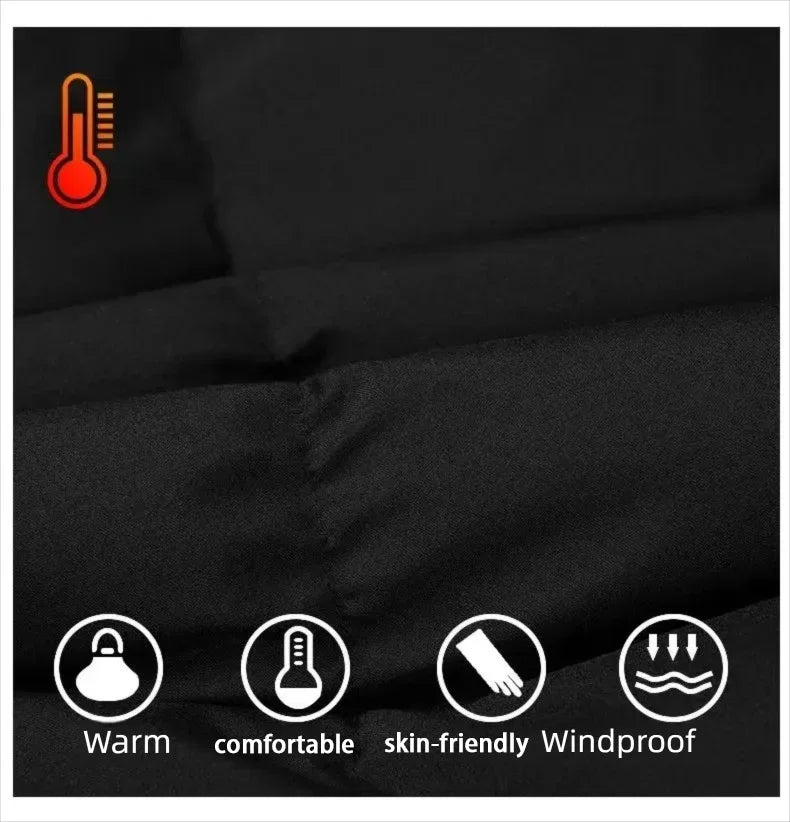 Double-Sided Wear Thickened Cotton Jacket for Men Women Stand Collar Warm Casual Loose Fit Winter Couple Windproof Bread Jacket