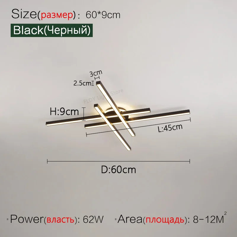 2025 new ceiling lamp Nordic modern LED lamp living room dining room bedroom lights ceiling chandelier