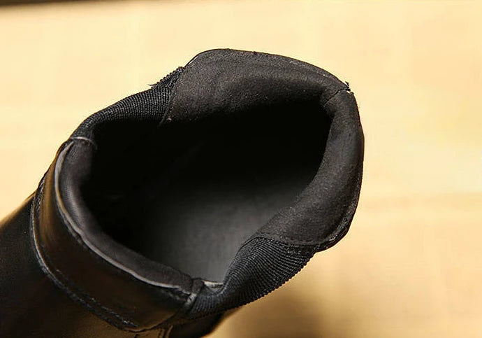 New in Women Boots Comfortable and Elegant Genuine Leather Hot Fur Shoes Woman Winter 2025 Chelsea Autumn Black Fashion Booties