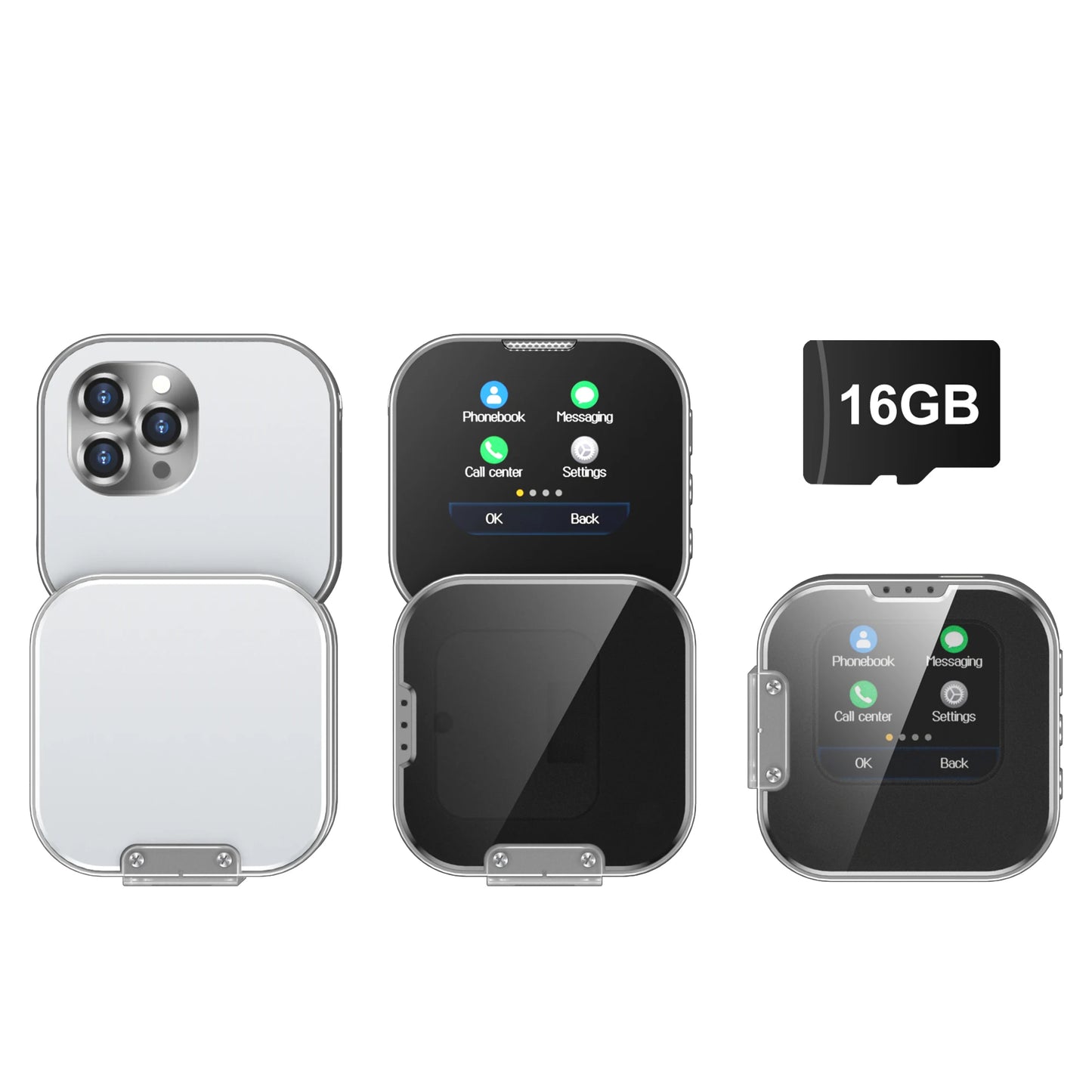 SERVO i19 Rotate Mini Mobile Phone 1.69" Touch Screen 2 SIM Standby Bluetooth Dialer Magic Voice FM Radio 2G GSM Small Cellphone