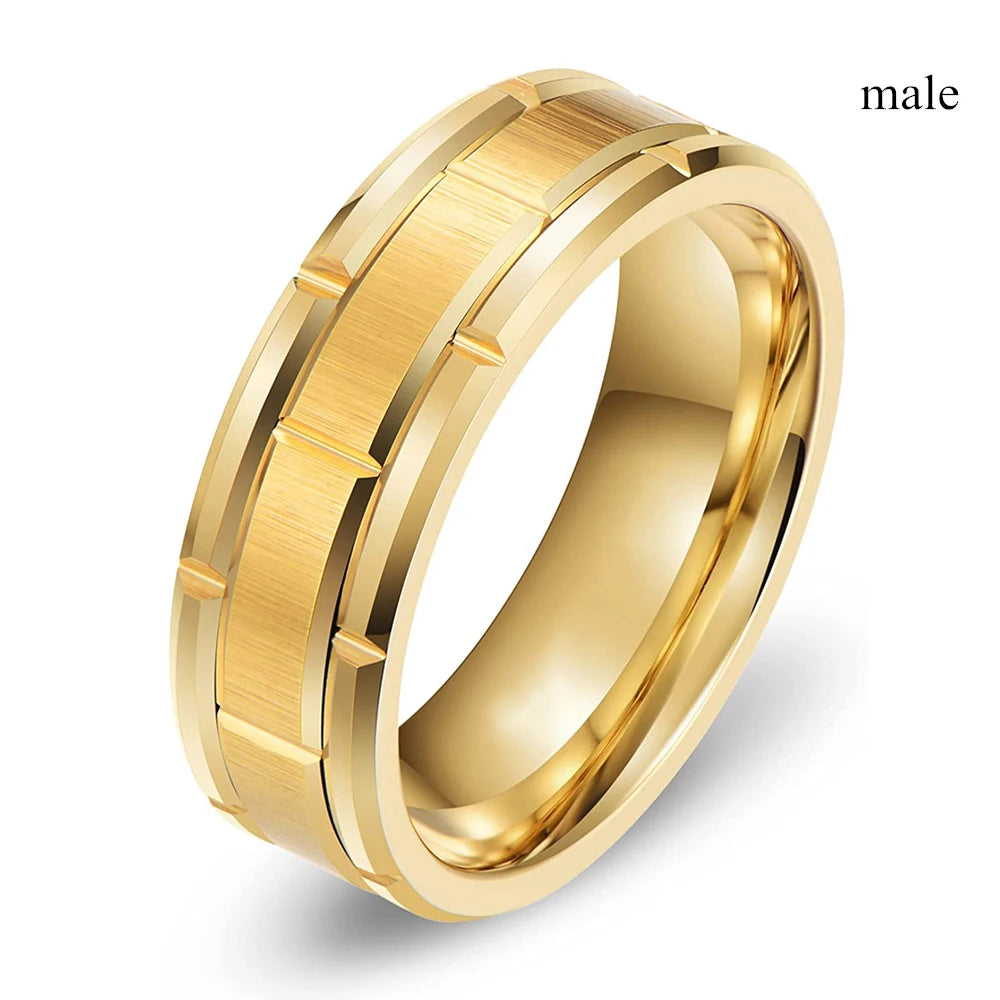 Charm Couple Rings Romantic Women Red Rhinestones Rings Set Trendy Men Stainless Steel Celtic Dragon Rings Wedding Band Jewelry