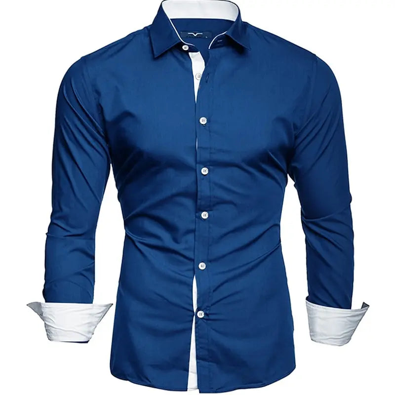 Men's Long Sleeve Button Formal Shirt 3D Printed Deep Gothic Style Summer Street Clothing Flap-Collar Shirt