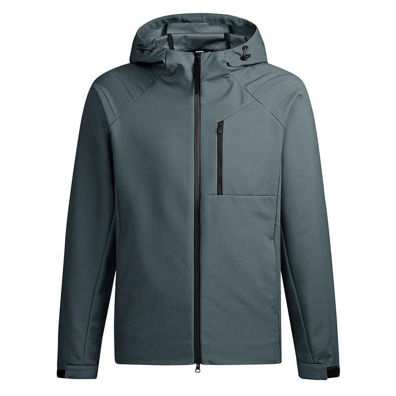 Reflective Hiking Jacket Waterproof Outdoor Men Windbreaker Windproof Camping Fishing Hooded Women Jackets Unisex's Outdoor Coat