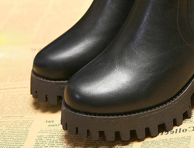 New in Women Boots Comfortable and Elegant Genuine Leather Hot Fur Shoes Woman Winter 2025 Chelsea Autumn Black Fashion Booties