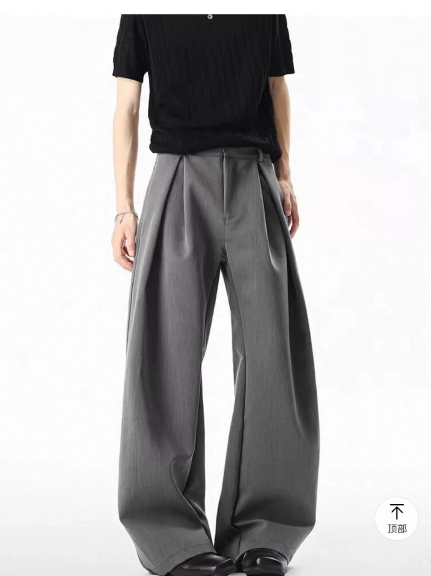 Men's Formal Trousers 2025 Korean Version New Wide Leg West Pants Legs Casual Pants Cleanfit Style Autumn Clothes Pants for Man