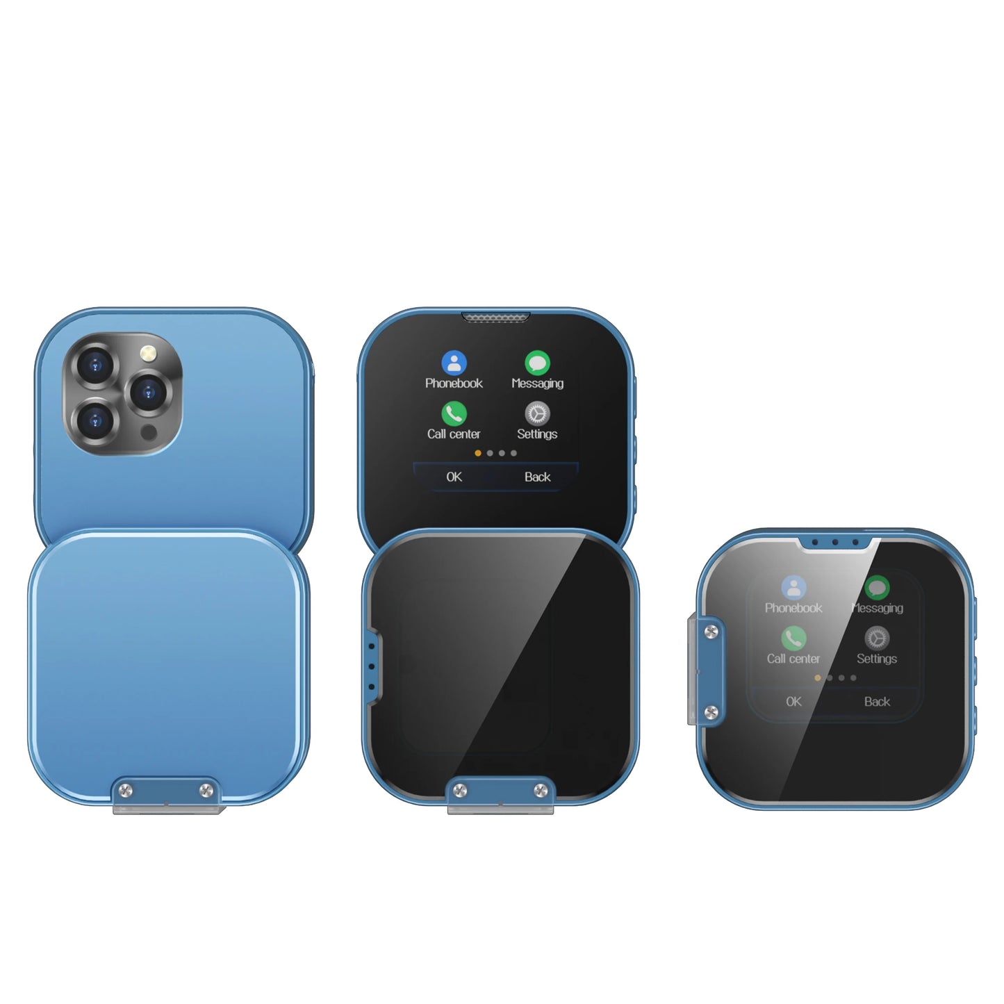 SERVO i19 Rotate Mini Mobile Phone 1.69" Touch Screen 2 SIM Standby Bluetooth Dialer Magic Voice FM Radio 2G GSM Small Cellphone