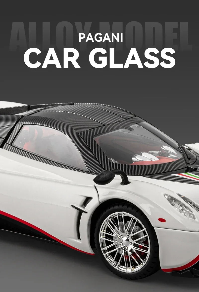 1:18 Pagani Huayra Dinastia Supercar Alloy Diecasts & Toy Vehicles Metal Toy Car Model Sound and light Collection Kids Toy G96