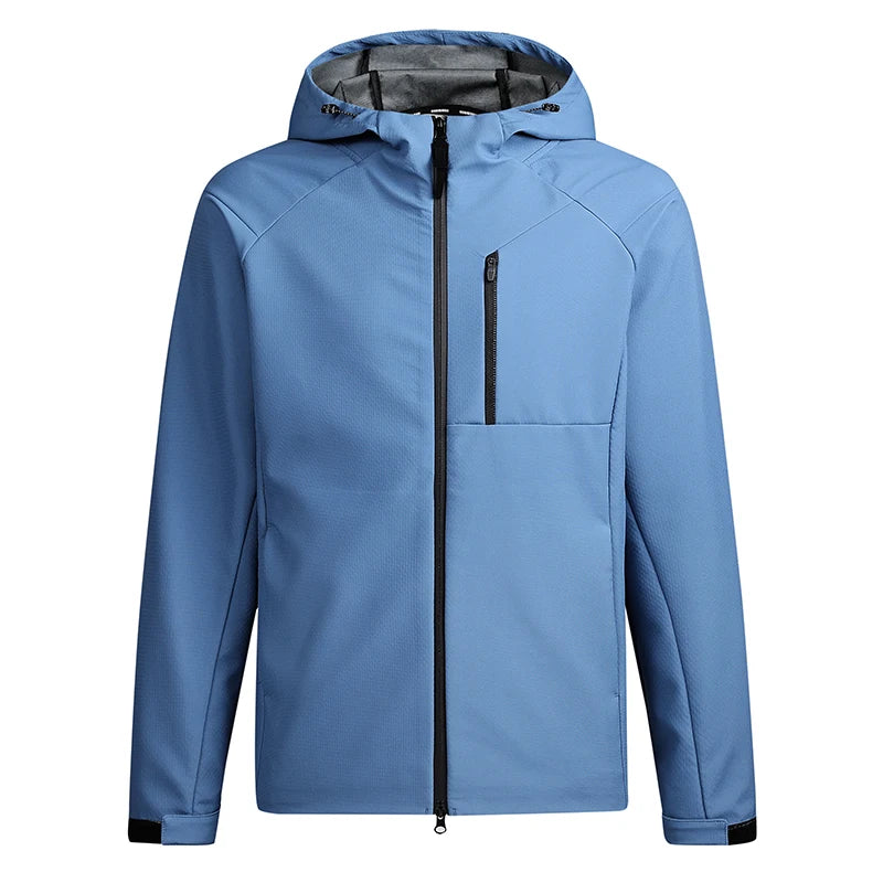 Reflective Hiking Jacket Waterproof Outdoor Men Windbreaker Windproof Camping Fishing Hooded Women Jackets Unisex's Outdoor Coat