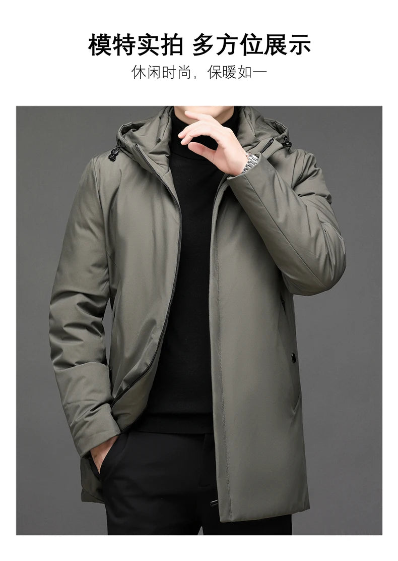 Men 2025 Winter Cotton-padded Coat Version of Japanese Down Padded Jacket Autumn Hooded Cotton-padded Jacket Men