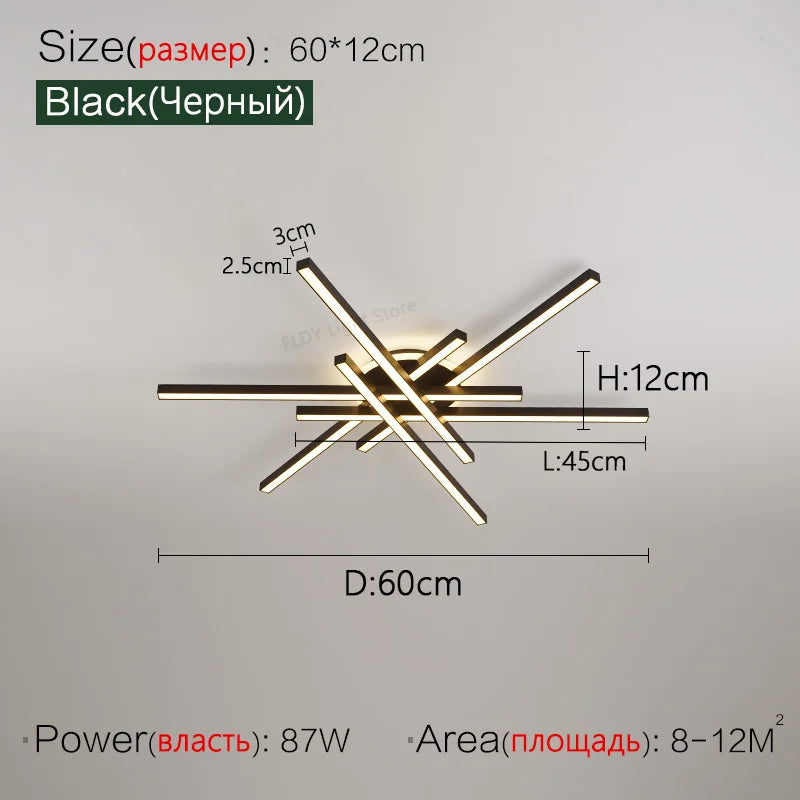 2025 new ceiling lamp Nordic modern LED lamp living room dining room bedroom lights ceiling chandelier
