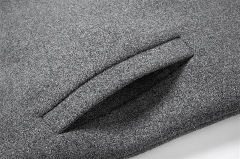Woolen overcoat for men, fashionable middle-aged mid-length business casual windbreaker, men's woolen coat