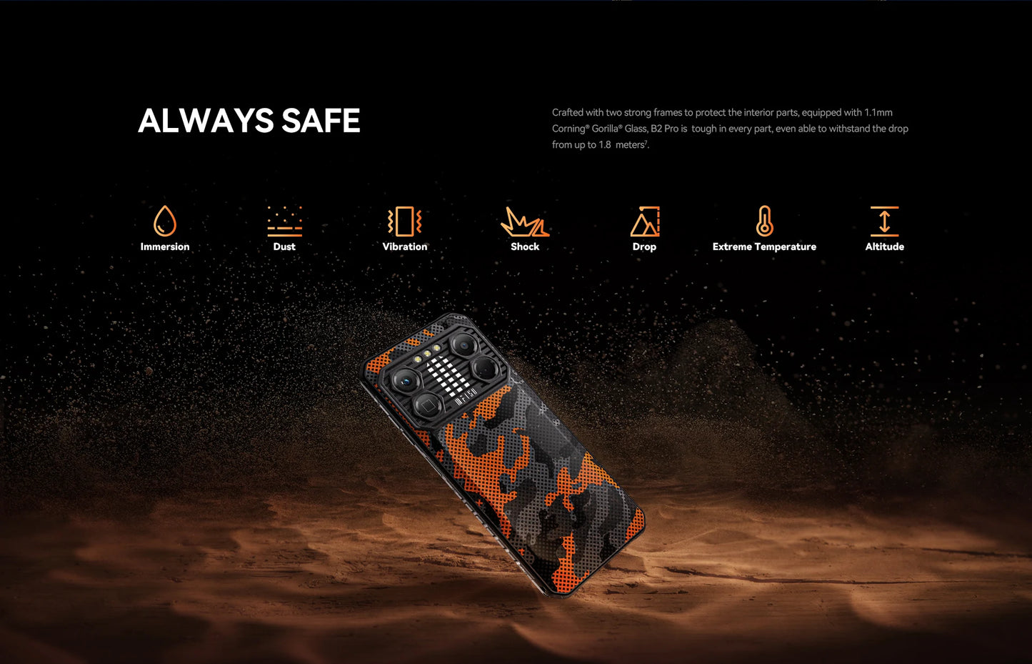 IIIF150 B2 Pro Rugged Smartphone Android Cell Phone G99 120Hz 6.8'' Screen 24GB RAM 256GB ROM 108MP Camera 10000mAh 30W Charge