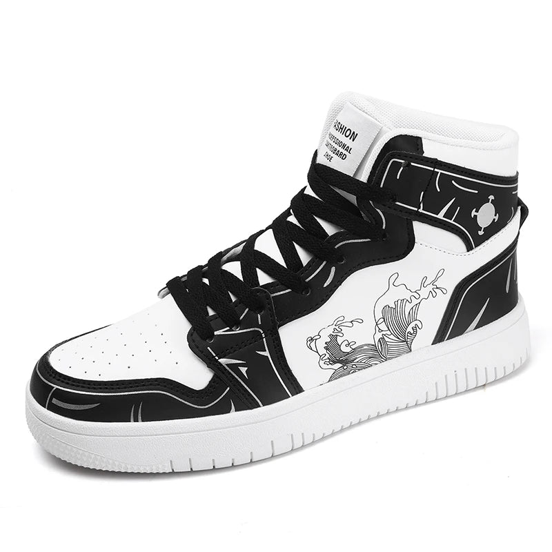 Mens Board Shoes 2025 New Winter Warm Anti Slip Thick Soled Outdoor Casual Sneakers Fashion High Top Lace Up Flat Walking Shoes