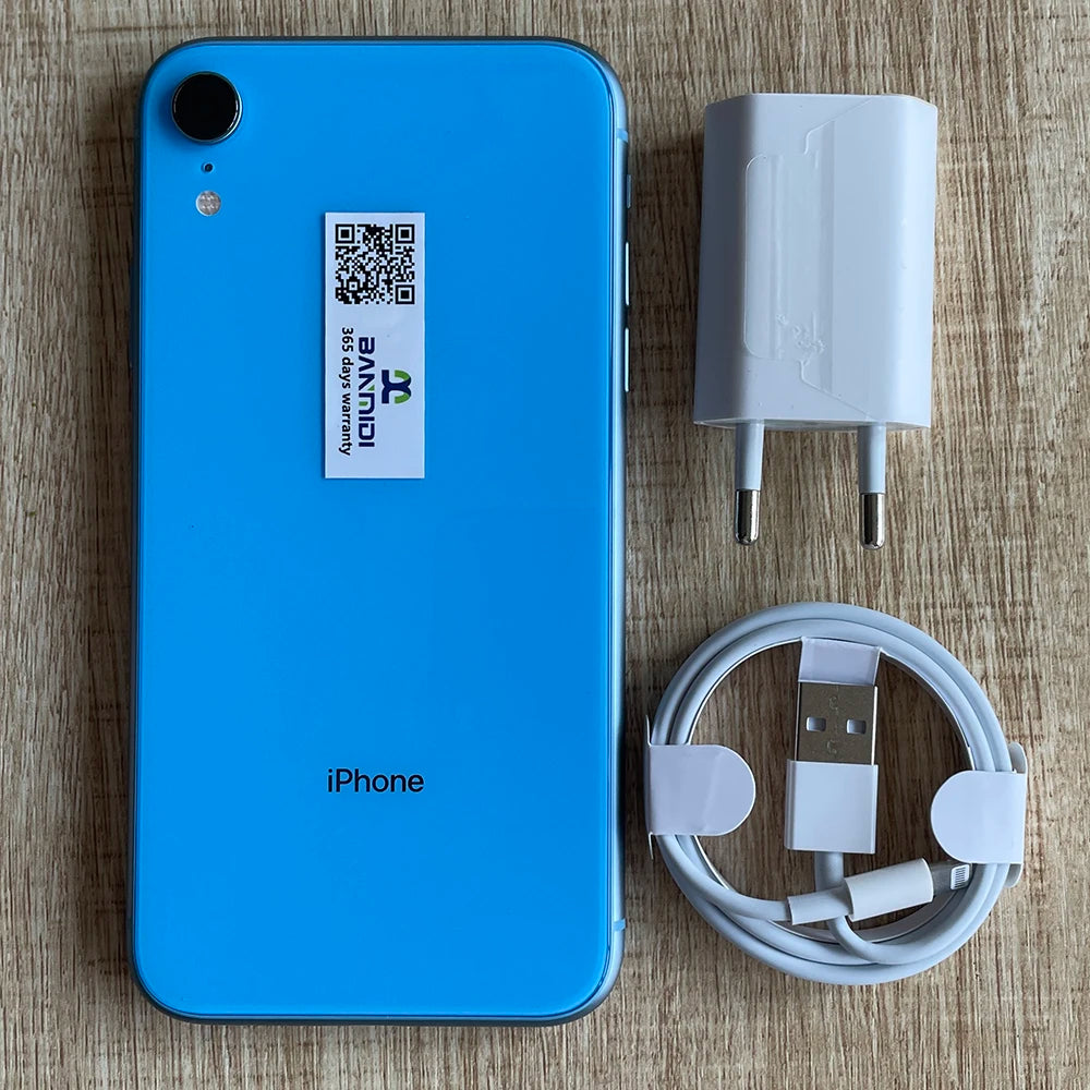 Apple iPhone XR 3G 4G LTE Mobile Cell Phone Original Unlocked Face ID 6.1" Retina 3GB RAM 64GB/128GB ROM 12MP IOS CellPhone