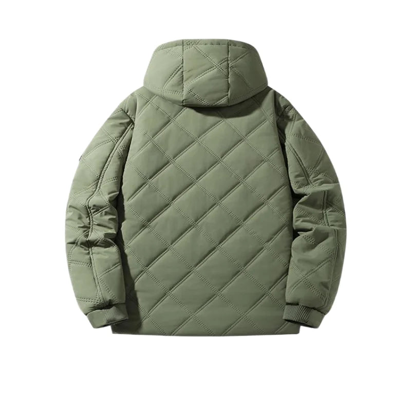 Winter Man Fleece Outdoor Casual Jacket Man Hooded Outwear Warm Jacket Man Multi Pocket Thicken Jacket Male Run Work Safari Coat