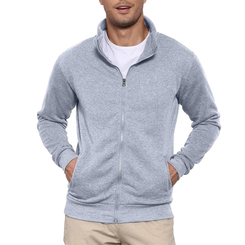 Animal Game Men's Long Sleeve Jacket Man Without Zip Coats Outdoor Sport Lightweight Sweatshirts Streetwear Slim Fit Cardigan