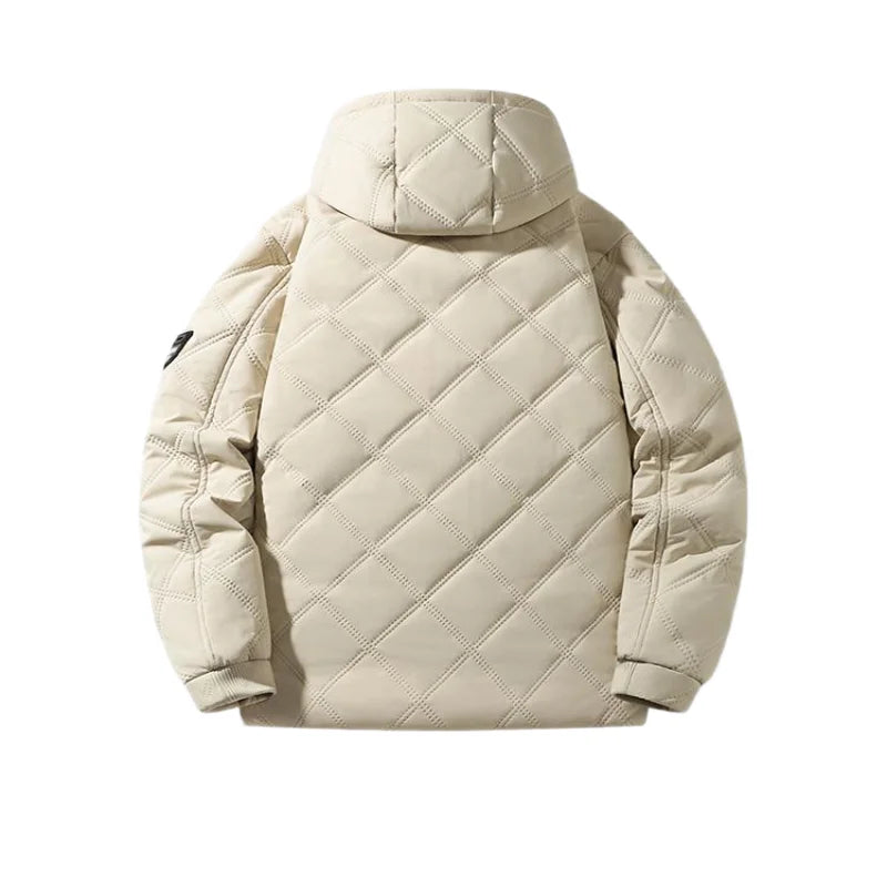 Winter Man Fleece Outdoor Casual Jacket Man Hooded Outwear Warm Jacket Man Multi Pocket Thicken Jacket Male Run Work Safari Coat