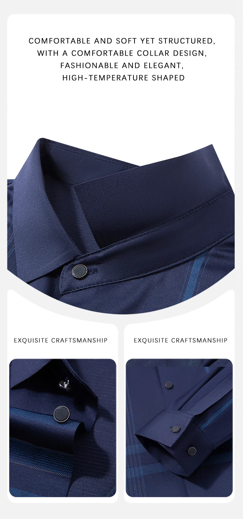 BROWON Formal Shirt Men 2025 Autumn New Long Sleeve Male Shirt Fashion Business Mulberry Silk Striped Shirts for Man Wear