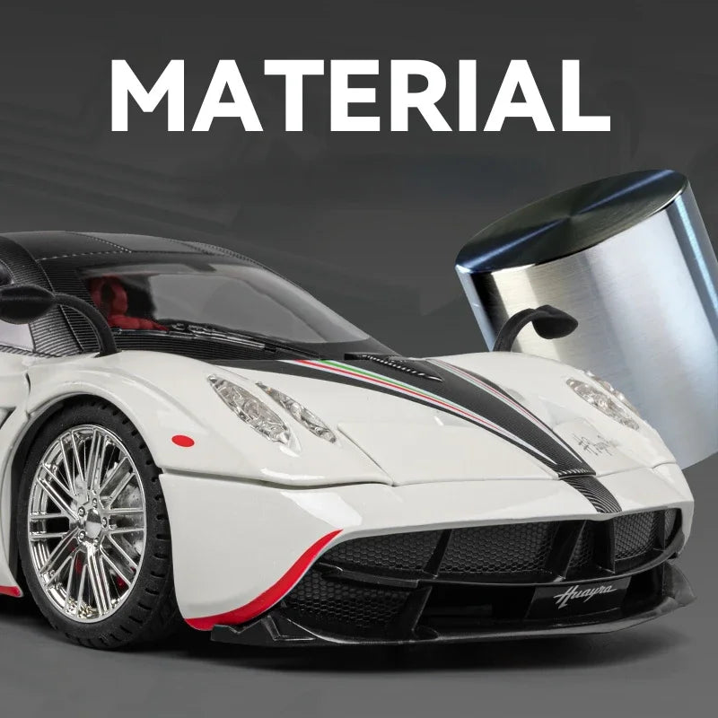 1:18 Pagani Huayra Dinastia Supercar Alloy Diecasts & Toy Vehicles Metal Toy Car Model Sound and light Collection Kids Toy G96