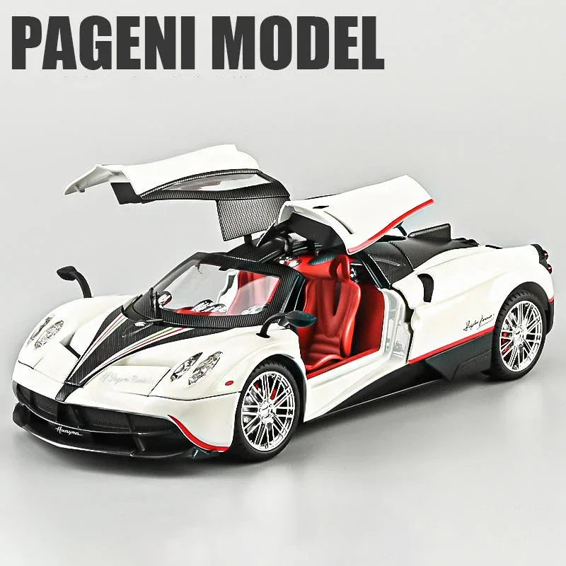 1:18 Pagani Huayra Dinastia Supercar Alloy Diecasts & Toy Vehicles Metal Toy Car Model Sound and light Collection Kids Toy G96