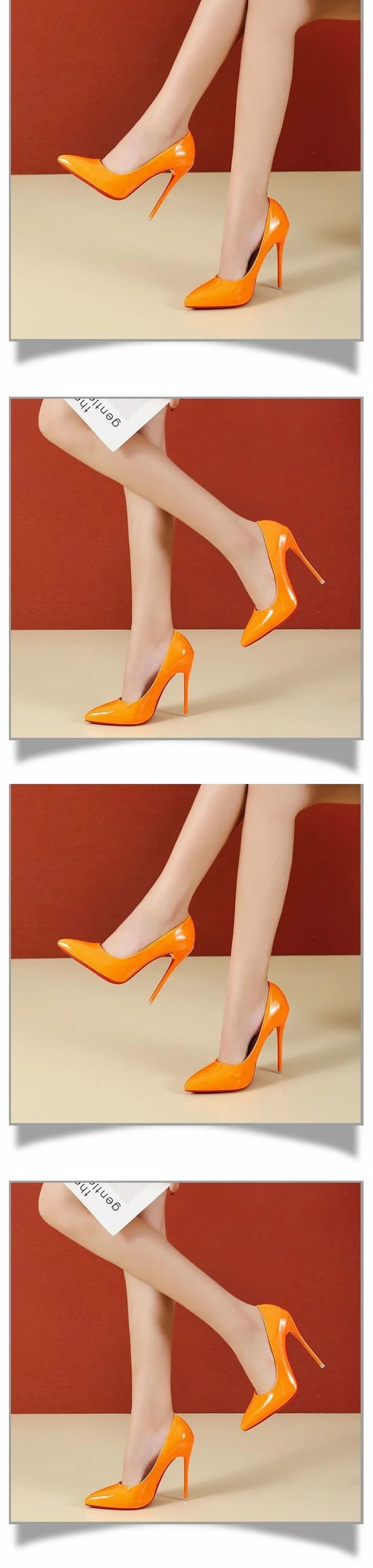 2024 Fashion High Heels 35-45 Plus Size Women Shoes 12cm Thin Stiletto Banquet Wedding Shoes Sexy Pointed Toe Ladies Party Shoes
