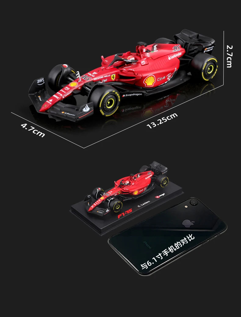 Bburago Diecast 1:43 Car 2022 Alfa Romeo C42 Metal F1 Model Car Formula One Racing Car Formula 1 Alloy Toy Vehicle Collection