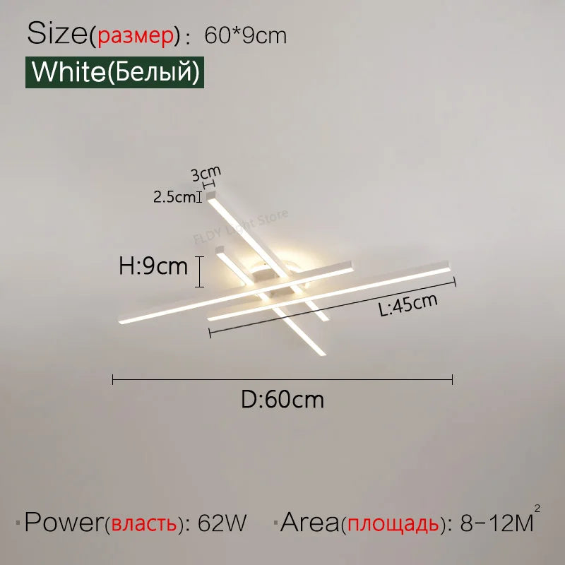 2025 new ceiling lamp Nordic modern LED lamp living room dining room bedroom lights ceiling chandelier